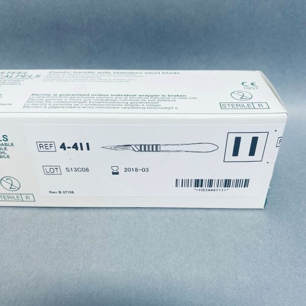 Miltex Disposable Scalpel Stainless Steel Size 11 Total of 34 Scalpels Scalpels, Surgical Blades & Handles Miltex