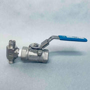 Milwaukee Valve Fire Safe Ball Valve 3/8 in. FNPT Stainless Steel Valves Milwaukee Valve