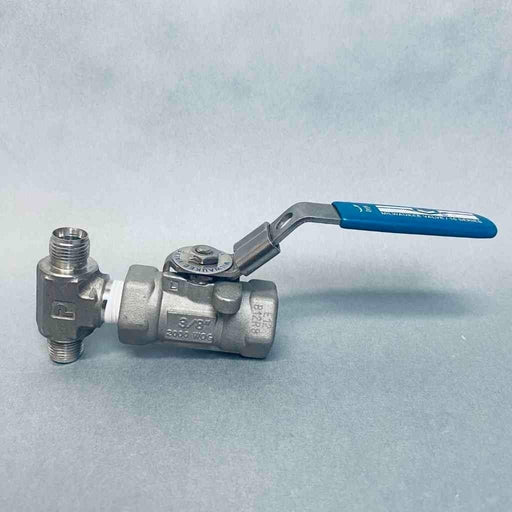 Milwaukee Valve Fire Safe Ball Valve 3/8 in. FNPT Stainless Steel Valves Milwaukee Valve