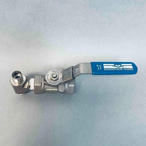 Milwaukee Valve Fire Safe Ball Valve 3/8 in. FNPT Stainless Steel Valves Milwaukee Valve