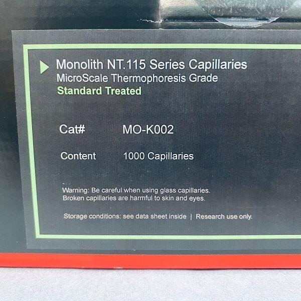 NanoTemper Monolith NT.115 Series Capillaries Standard Treated Total of 1000 Capillaries Other Medical & Lab Glassware NanoTemper