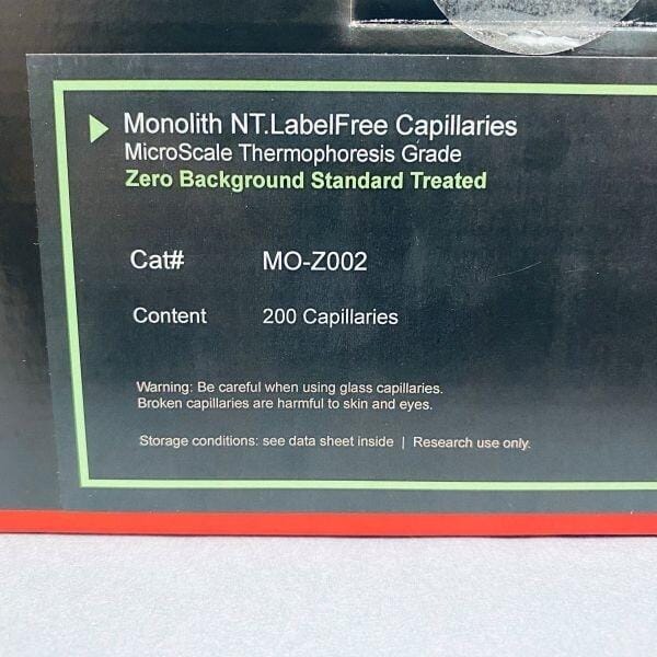 NanoTemper Monolith NT.LabelFree Capillary Kit Zero Background Standard Treated Other Medical & Lab Glassware NanoTemper