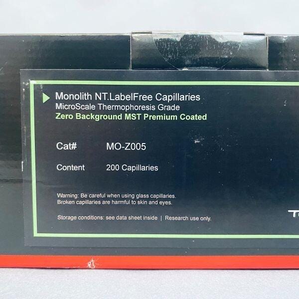 NanoTemper Monolith NT.LabelFree Capillary Zero Background MST Premium 200 Total Other Medical & Lab Glassware NanoTemper