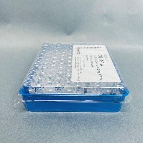 National Scientific Clear Target Crimp ID Vials 12 x 32mm 2mL Lot of 200 Vials Vials National Scientific