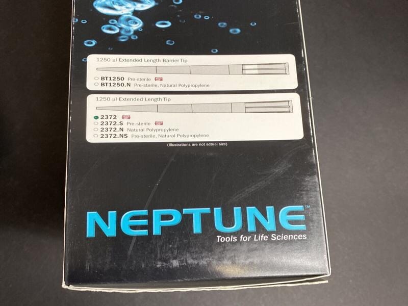 Neptune Pipette Tips 1250 ul Tip Case of 8 Racks with 96 Tips Each Pipettes & Pipette Tips Neptune