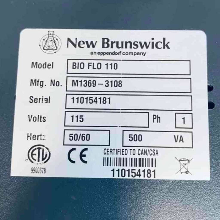 New Brunswick Bio Flo 110 Jacket Water Heater for BioFlo/Celligen 115 Bioreactors & Fermenters New Brunswick