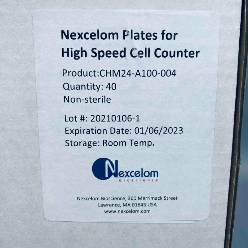 Nexcelom High-Throughput Counting Plates 2 x 12 Orientation Case of 40 Plates Microplates Nexcelom