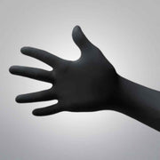 Nitrile Gloves Black Long Cuff Powder Free XXL Case of 1000 Gloves Disposable Gloves Ansell