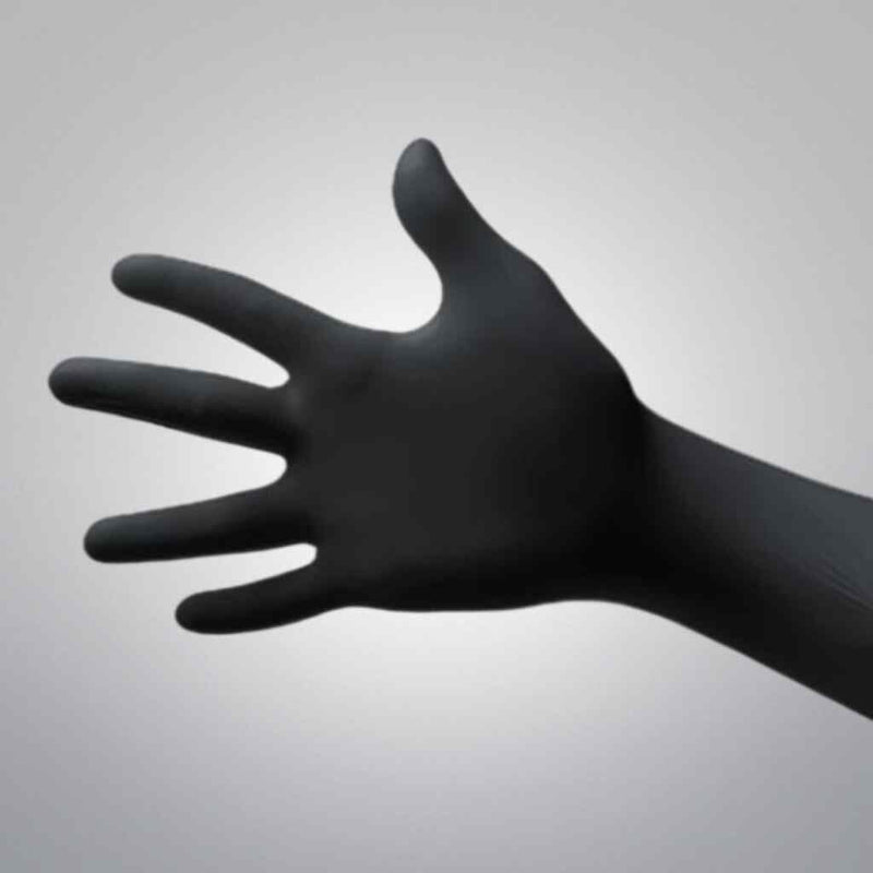 Nitrile Gloves Black Long Cuff Powder Free XXL Case of 1000 Gloves Disposable Gloves Ansell