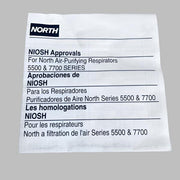 North Half Mask Silicone Respirator Medium with Pack of 2 Cartridges Other North