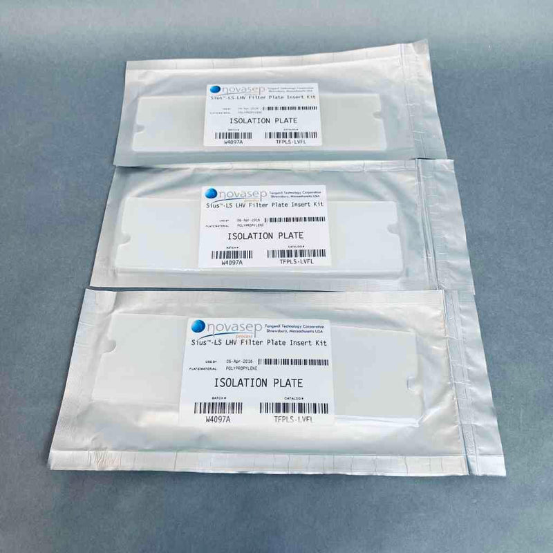 Novasep Sius Filter Isolation Plate Pack of 3 Sealed Plates Filters Novasep