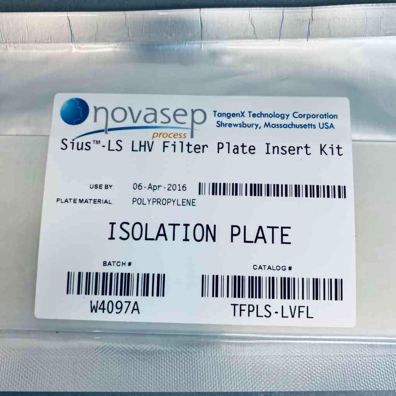 Novasep Sius Filter Isolation Plate Pack of 3 Sealed Plates Filters Novasep