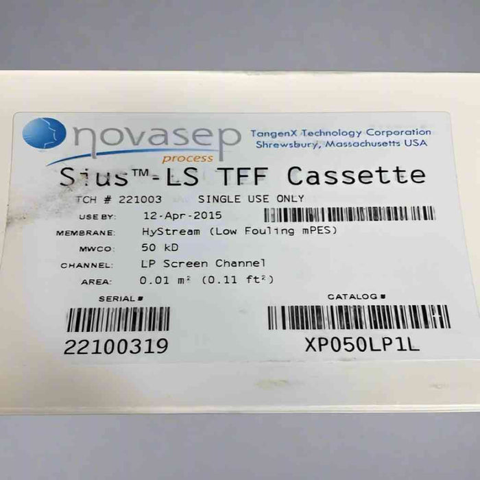 Novasep Sius-LS TFF Cassette HyS 50 kD 0.01 m2 Sealed Box Filters Novasep