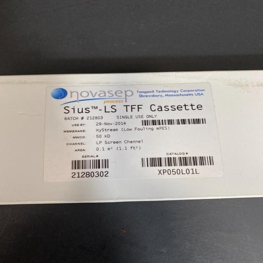 Novasep Sius-LS TFF Cassette HyS 50 kD 0.1 m2 Sealed Box Filters Novasep