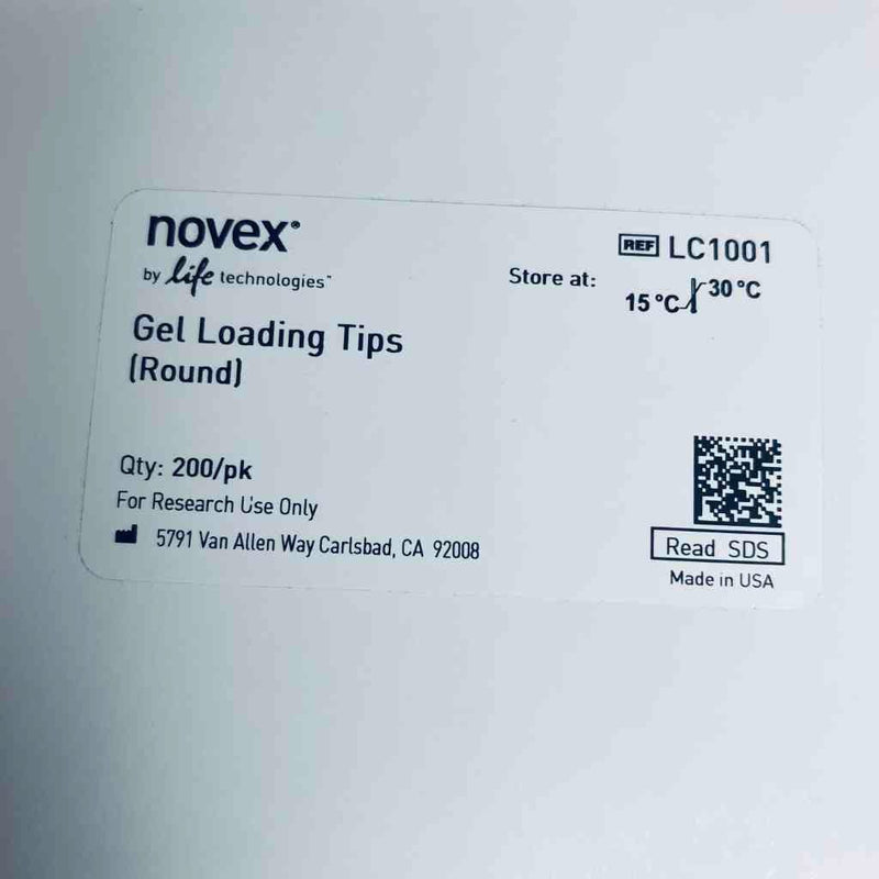 Novex Round Gel Loading Tips 200 ul 4 Racks of 200 Tips Each Pipettes & Pipette Tips Novex
