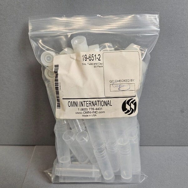 Omni International Reinforced Tube 7 ml with Screw Cap - Total of 100 Tubes Lab Consumables::Tubes, Vials, and Flasks Omni International