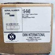 Omni International Tough Tubes 2 ml Screw Cap Case of 500 Sample Tubes Centrifuge Tubes Omni International