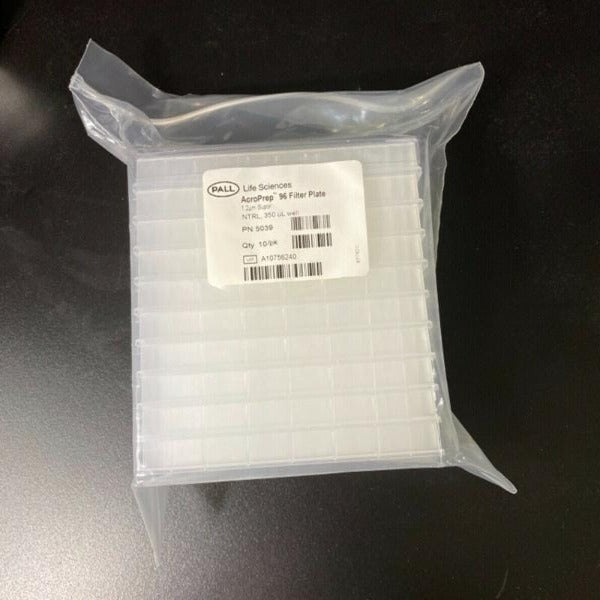 PALL 5039 Filter Microplate AcroPrep 96 1.2um 350ul Sealed Pack of 10 Filters Pall