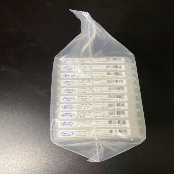 PALL 5039 Filter Microplate AcroPrep 96 1.2um 350ul Sealed Pack of 10 Filters Pall