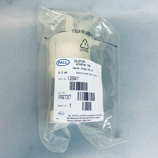 Pall AcroPak 200 Capsule with Filling Bell Supor Membrane 0.2 um Lot of 4 Capsules Filters PALL