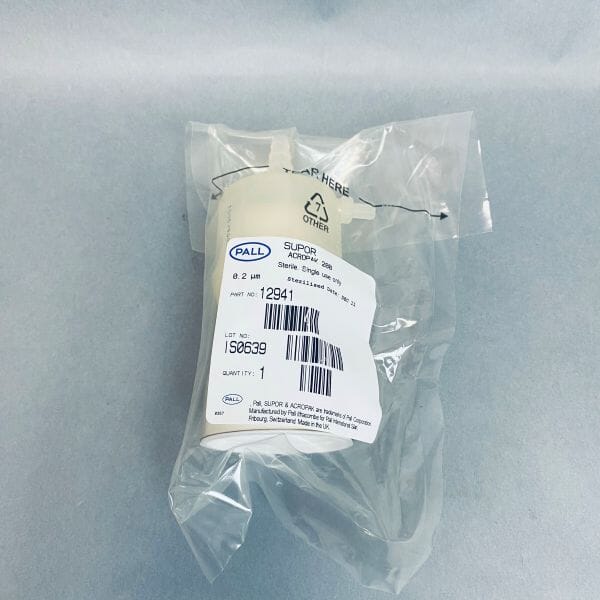 Pall AcroPak 200 Capsule with Filling Bell Supor Membrane 0.2 um Lot of 4 Capsules Filters PALL