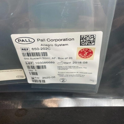 Pall Allegro 2D Biocontainer with AdvantaFlex Tubing 50 ml System Other Pall