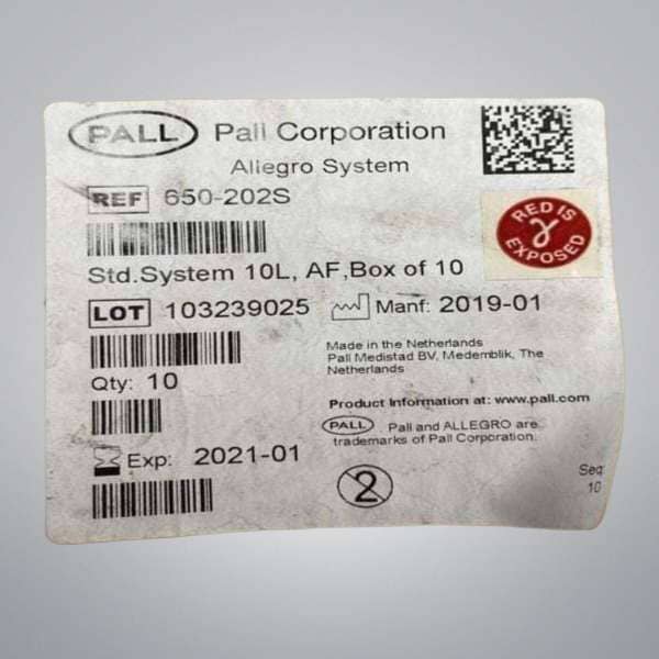 Pall Allegro Biocontainer System 10 L Sealed 4 Systems Other Medical & Lab Equipment Pall
