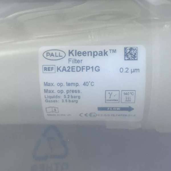 Pall Cytiva Filter Flourodyne II EX Kleenpak 0.2um with 1.5" Tri-Clamps Filters Cytiva
