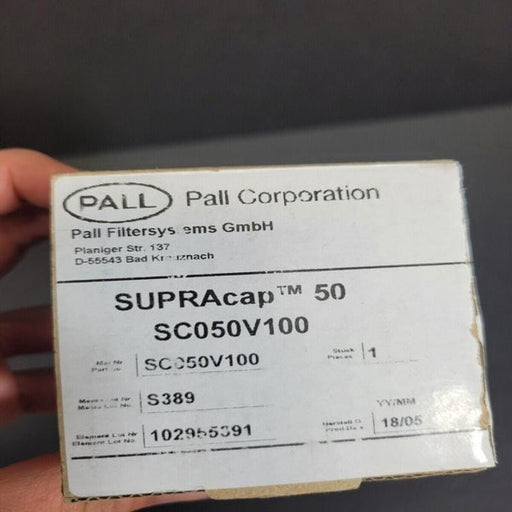 Pall Depth Filter Capsule SUPRACAP 50 Single Layer Media Grade SC050V100 Filters Pall