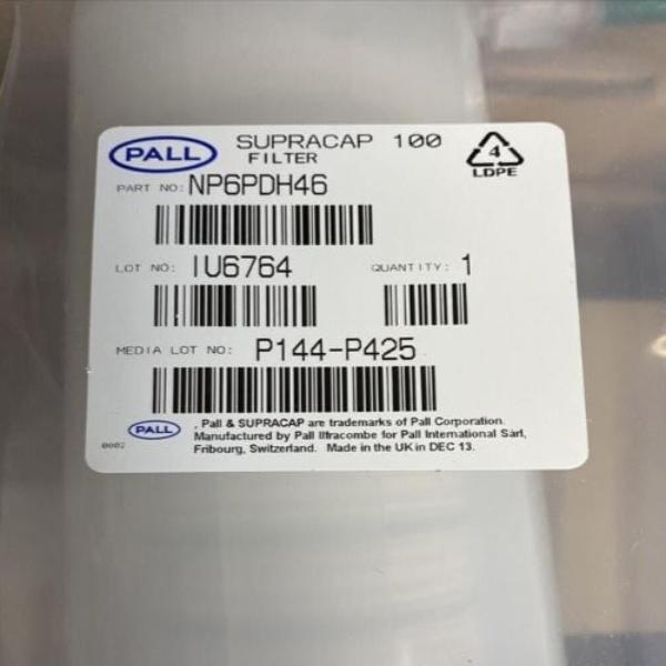 PALL Filter Capsule Supracap 100 Deep In-Line Style Sealed Package Filters Pall
