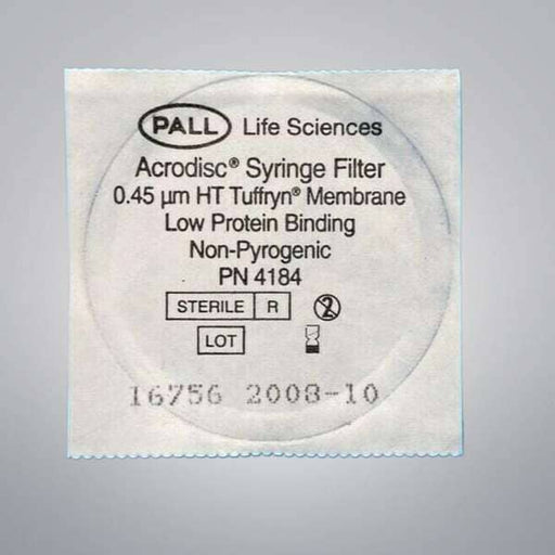 PALL Life Science Syringe Filter Acrodisc 0.45 um 3 Filters Filters PALL