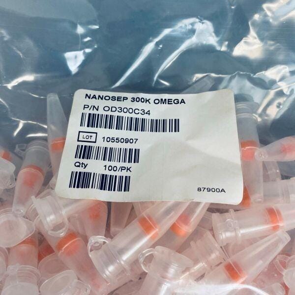 Pall Nanosep Centrifugal Device 300K Omega Pack of 100 Chromatography Columns & Reservoirs Pall