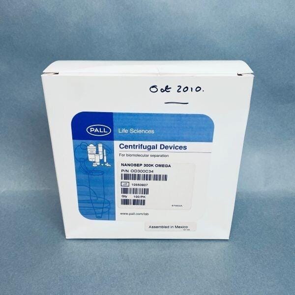 Pall Nanosep Centrifugal Device 300K Omega Pack of 100 Chromatography Columns & Reservoirs Pall