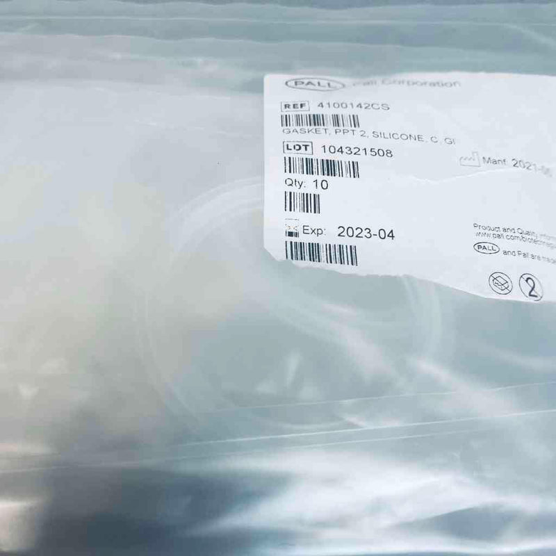 Pall PD2 Powder Bag Gasket 2 in. Clear Silicone Pack of 10 Gaskets Other Fittings & Adapters PALL