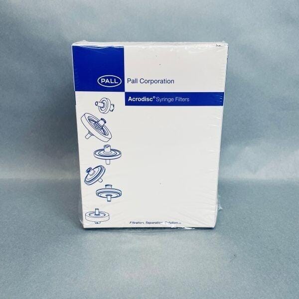 Pall Syringe Filter 0.1 um Acrodisc Supor Membrane 25 mm Diameter Pack of 49 Filters Pall