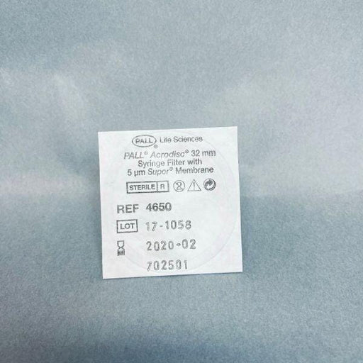 Pall Syringe Filter 5 um Acrodisc Supor Membrane 32 mm Diameter Pack of 32 Filters Pall