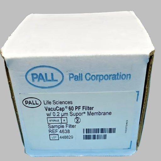 Pall-VacuCap 60 PF Filter w 0.2um Supor Membrane - Model No 4638 Filters Pall