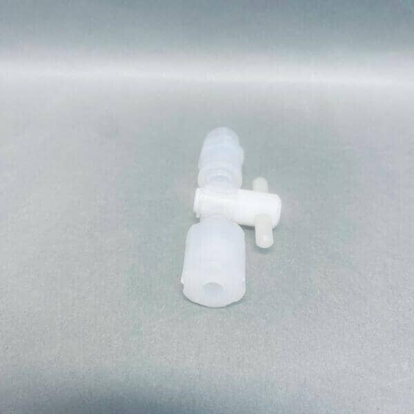 Parker 2 Way Stopcock PTFE 1/4 in. Pargrip x 1/2 in. MNPT PFA Compression Fittings Parker