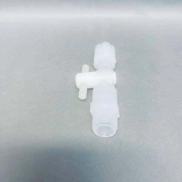 Parker 2 Way Stopcock PTFE 1/4 in. Pargrip x 1/2 in. MNPT PFA Compression Fittings Parker