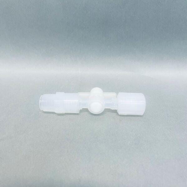 Parker 2 Way Stopcock PTFE 1/4 in. Pargrip x 1/2 in. MNPT PFA Compression Fittings Parker