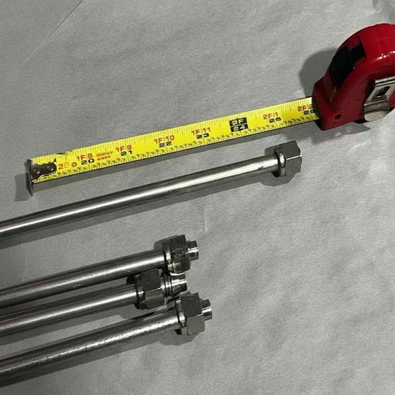 Parker A-Lok Terminated Tubing Sections 3/8" Double Ferrule Fittings - 30 pieces Hose & Tubing Parker
