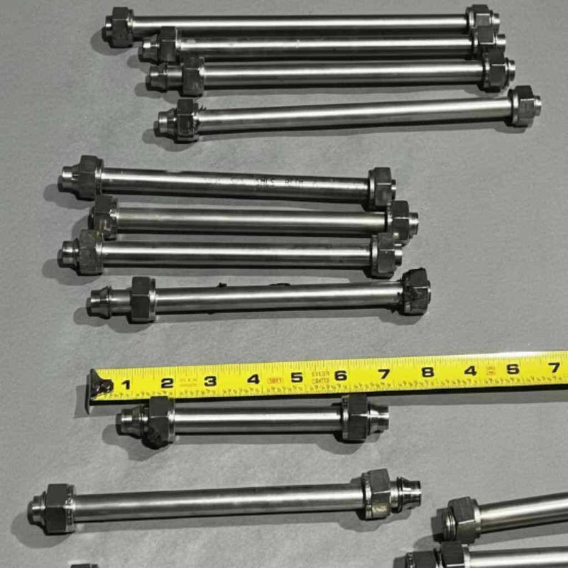 Parker A-Lok Terminated Tubing Sections 3/8" Double Ferrule Fittings - 30 pieces Hose & Tubing Parker