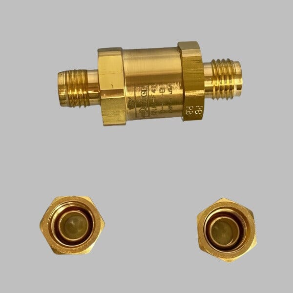 Parker Inline Filter 1/4 in. Union Brass Coupling Lab Equipment: Other Lab Equipment Parker Domnick Hunter