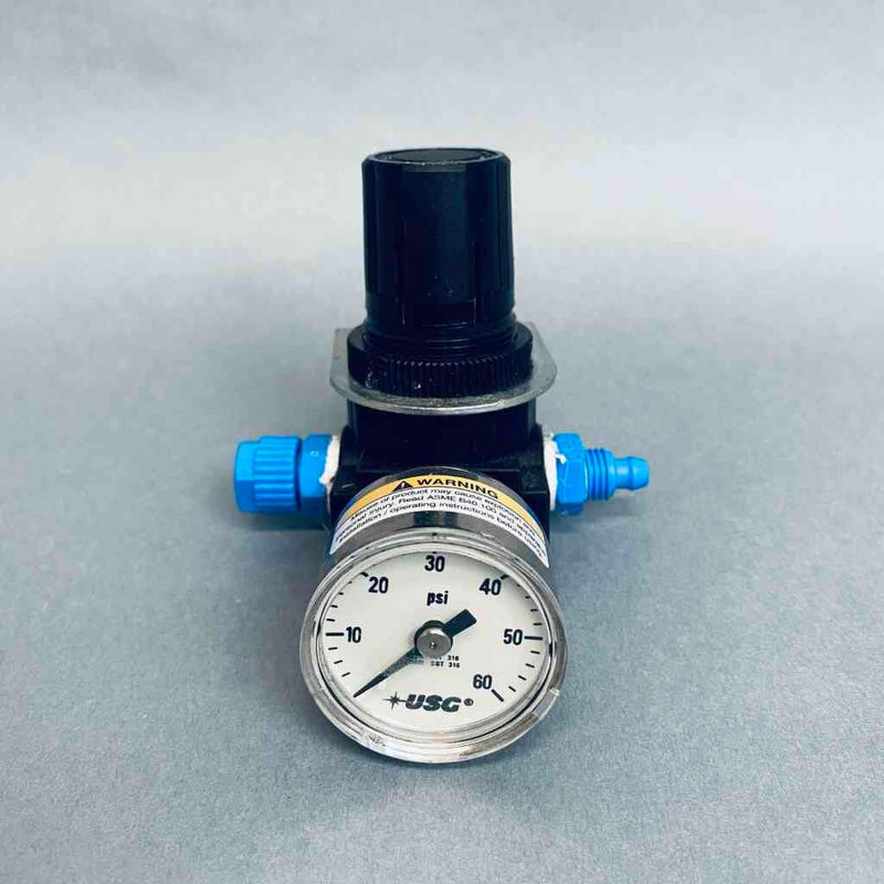 Parker Watts Pressure Regulator 1/4 in. with Pressure Gauge and Wall Mount Air Pressure Regulators Parker