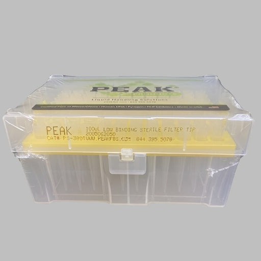 Peak Pipette Tips 100 ul Low Binding Filtered 16 Racks with 96 Tips Each Pipettes & Pipette Tips Peak