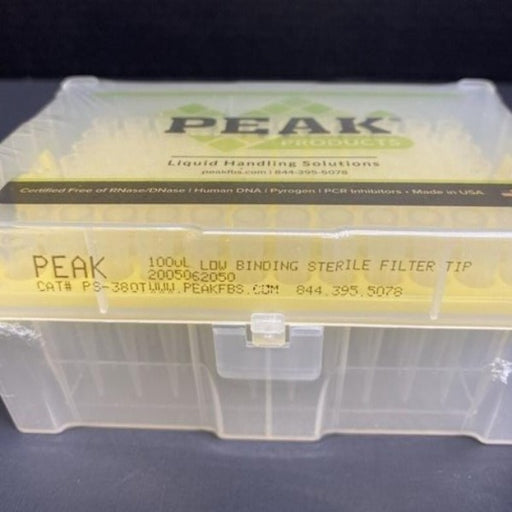 Peak Pipette Tips 100 ul Low Binding Filtered 16 Racks with 96 Tips Each Pipettes & Pipette Tips Peak