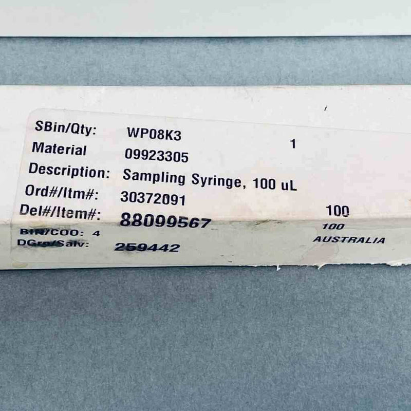 PerkinElmer Autosampler Sampler Syringe Barrel 100 ul Autosamplers Life Sciences Trading