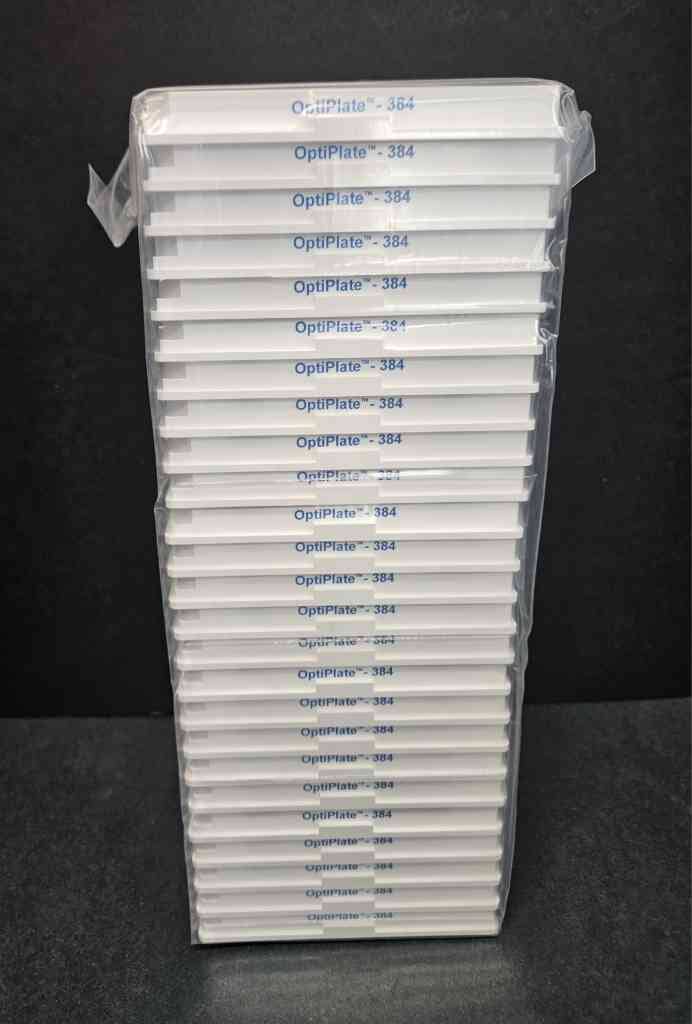 PerkinElmer Microplate OptiPlate 384 Well 105 ul White Polystyrene 50 Plates Microplates PerkinElmer