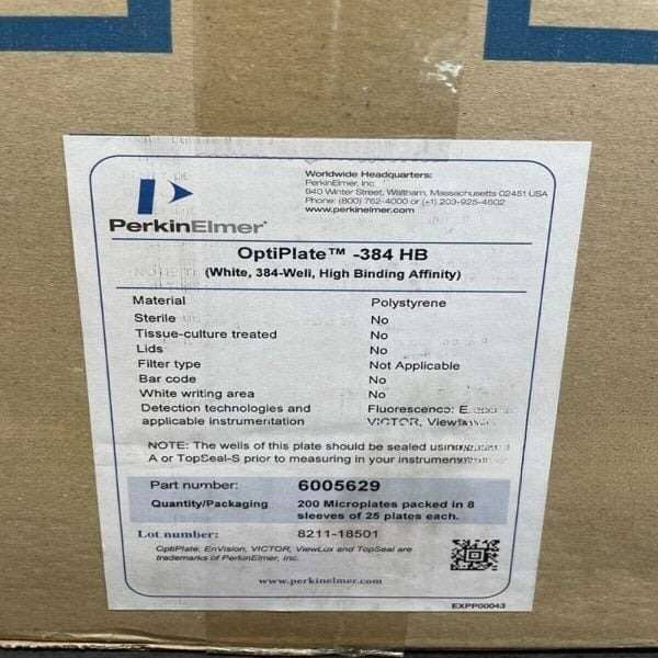 PerkinElmer OptiPlate Microplate 96 Well Half Area Pack of 50 Plates Lab Consumables::Storage and Culture Plates PerkinElmer