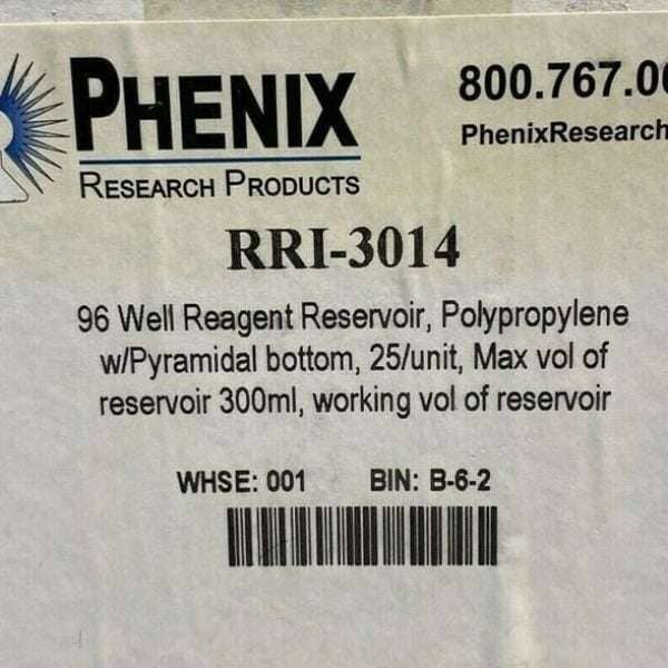 Phenix 96 Well 300 ml Reagent Reservoir Total of 25 Troughs Other Phenix